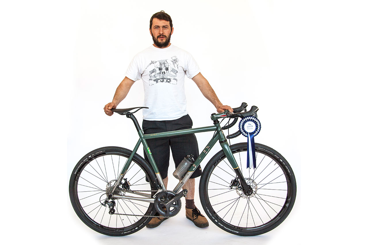 Ted James poses with his Grit CX Magazine-winning 953 cross machine.